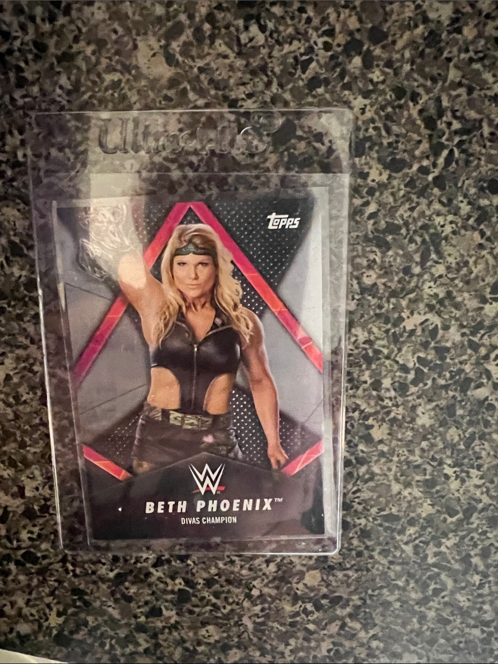 2018 Beth Phoenix WWE Divas Champion Silver 7/50. Wrestling Champion Topps